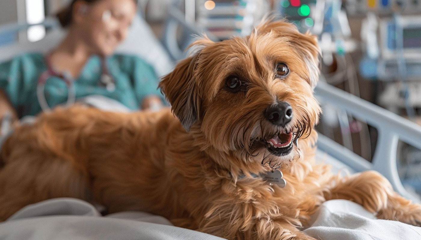Les bienfaits de la zoothérapie avec les chiens dans les établissements de santé